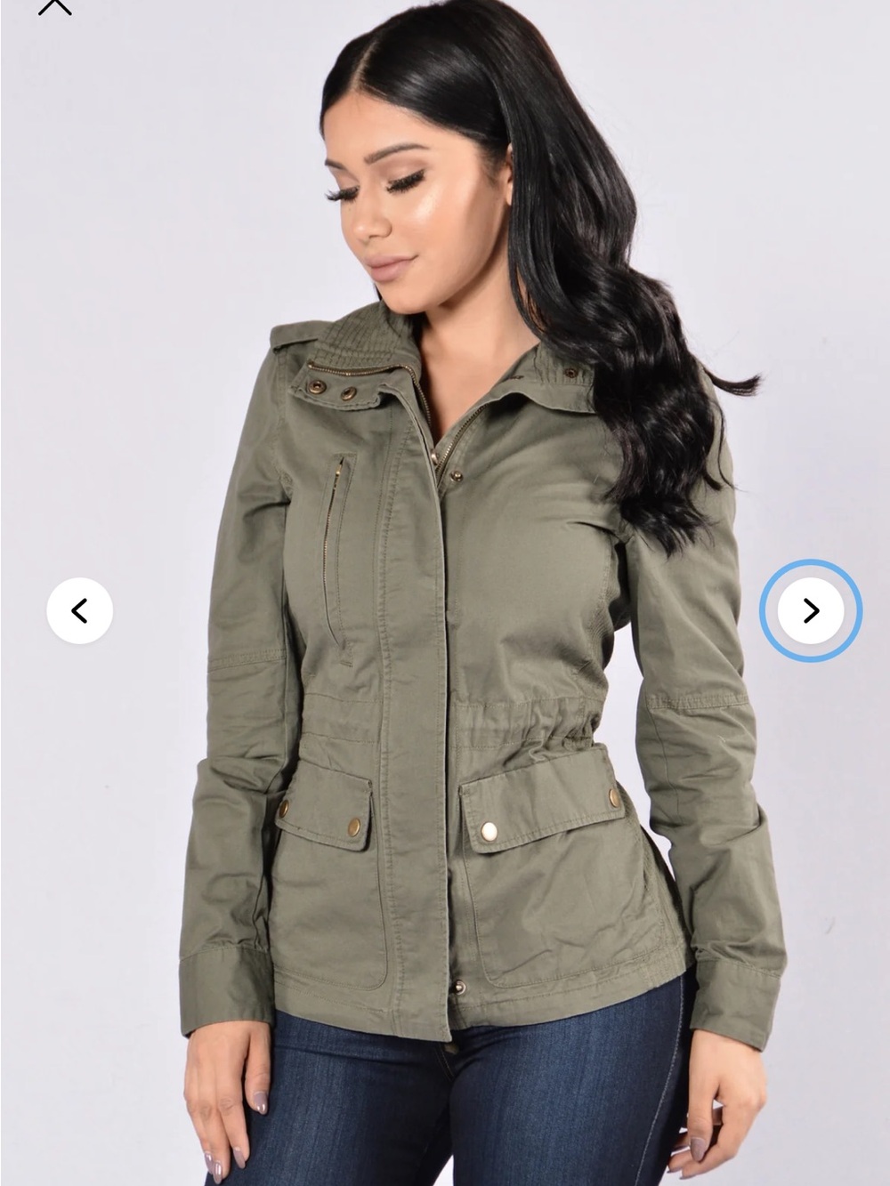 NEW Fashion Nova Olive Green Combat Jacket - Women M